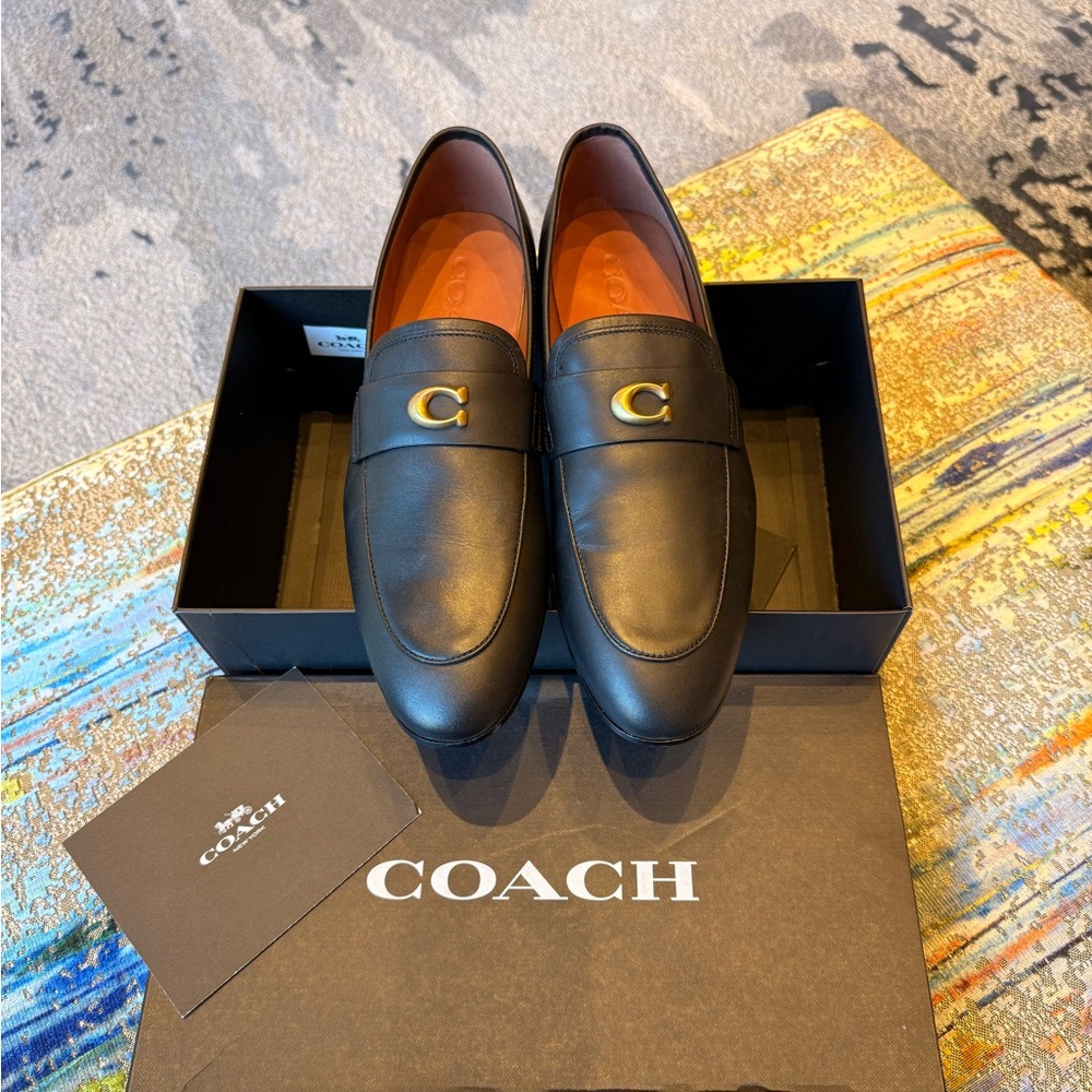Coach Men's Sculpt C Leather Slip-On Loafers, Size 10 - Picture 5 of 11